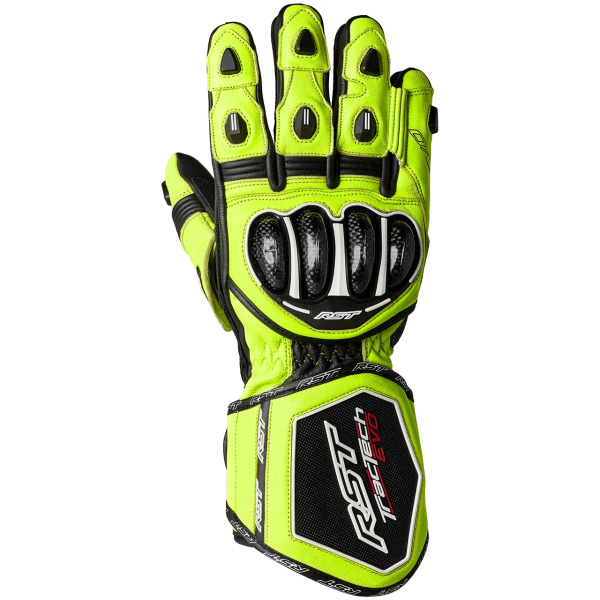 RST RST TRACTECH EVO 4 CE MENS GLOVESS YEL/BLACK/WHITE 08
